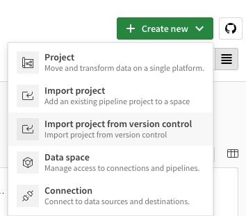 What's New in Qlik Cloud November 2025: Importing a project from version control in pipelines