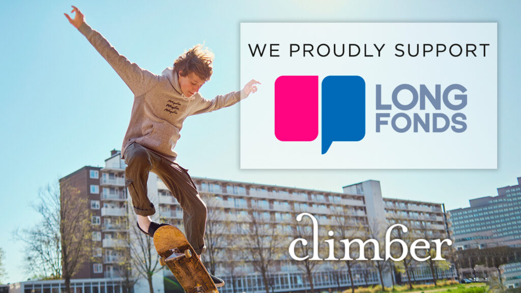 Climber proudly supports Longfonds