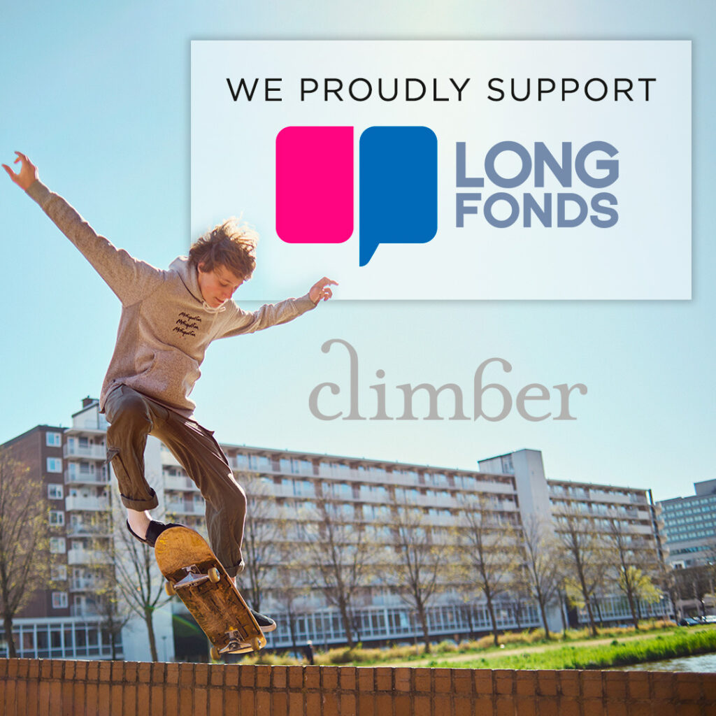 Climber proudly supports Longfonds